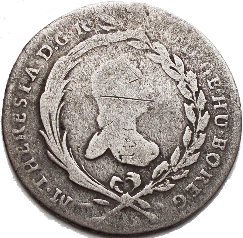 reverse: Austria Maria Theresia 10 Kreuzer 1765