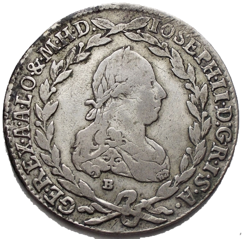 obverse: Austria - Joseph II. 20 kreuzer 1777