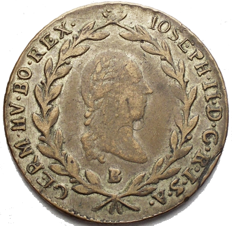 obverse: Austria Giuseppe II 20 Kreuzer 1786 B