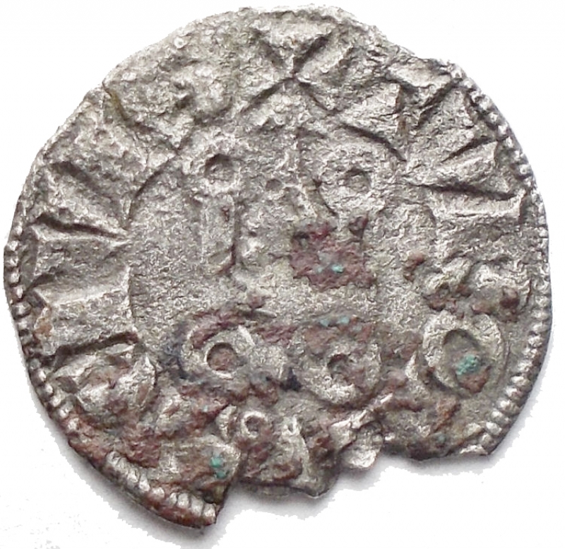 reverse: Coins Middle Ages foreign France, Dernier Tournois (0, 88 g), louis IX., 1245-1270. Av: cross, therefore
