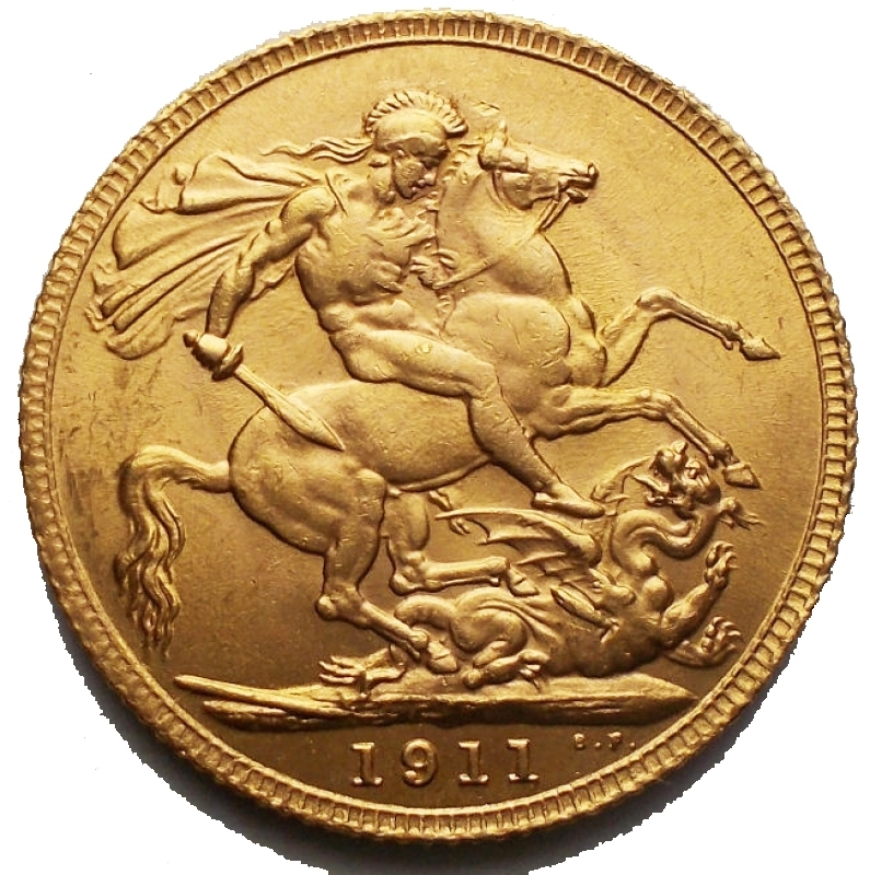 obverse: Gran Bretagna. Giorgio V (1910-1936). Pounds 1911