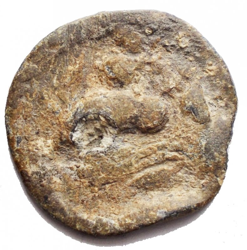 reverse: Sigillo ?? in Pb. d/ Elios frontale r/ Divinita  su ippocampo a ds. gr 4,95. mm 22,6