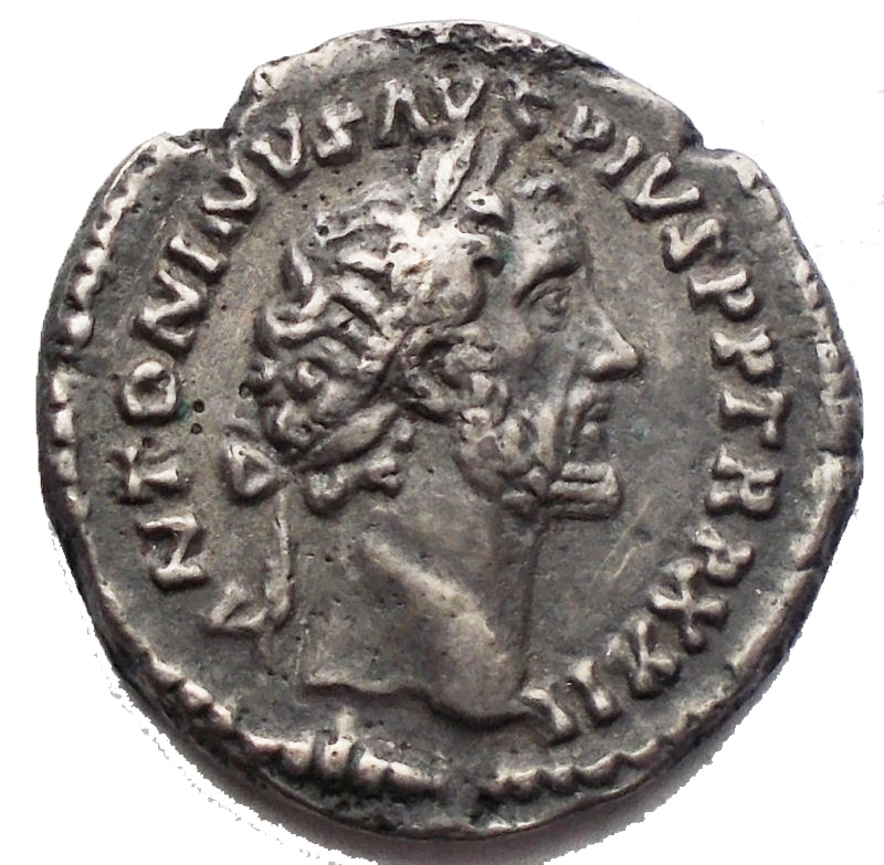 obverse: Antonino Pio denario da catalogare gr 2,9. mm 17,8. Patina