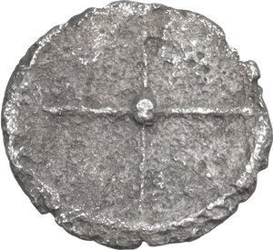 reverse: Syracuse.  Deinomenid Tyranny (485-466 BC).. AR Hemiobol, 485-478 BC