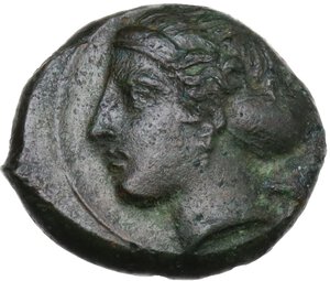obverse: Syracuse.  Second Democracy.. AE Hemilitron, c. 415-405 BC