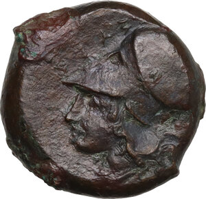 obverse: Syracuse.  Dionysos I to Dionysos II.. AE Hemilitron, c. 375-344 BC