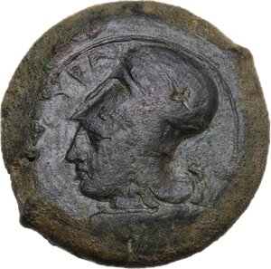 obverse: Syracuse.  Timoleon and the Third Democracy (344-317 BC).. AE Litra, 344-317 BC