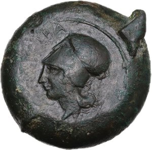 obverse: Syracuse.  Dionysos I to Dionysos II.. AE Drachm, c. 375-344 BC