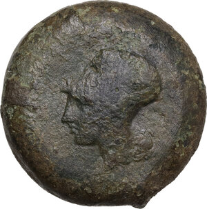 obverse: Syracuse.  Dionysos I to Dionysos II.. AE Drachm, c. 375-344 BC