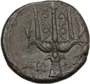 reverse: Syracuse.  Hieron II (274-215 BC).. AE Litra, c. 230-215 BC