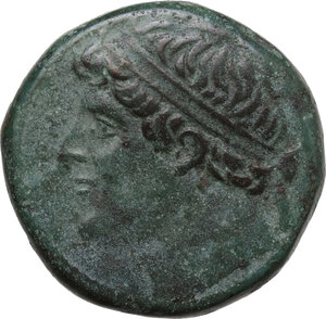 obverse: Syracuse.  Hieron II. 275-215 BC.. AE 26 mm