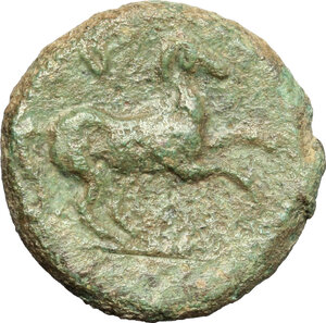 reverse: Syracuse.  Hieron II (274-216 BC).. AE 17 mm