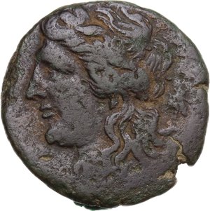obverse: Tauromenion.  Roman Rule.. AE 24mm, after 216 BC