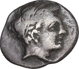 obverse: Central and Southern Campania, Neapolis. AR Obol 11,50 mm. 320-300 BC