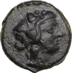 obverse: Macedon, Thessalonika. AE 16 mm, 1st century BC