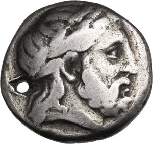 obverse: Kings of Macedon.  Philip II (359-336 BC). AR Tetradrachm, Amphipolis mint, 342-328 BC