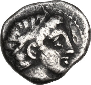 obverse: Kings of Macedon.   Philip II (359-336 BC).. AR Hemidrachm. Amphipolis mint