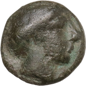 obverse: Thrace, Apollonia Pontika. AE Dichalkon, 410-323 BC