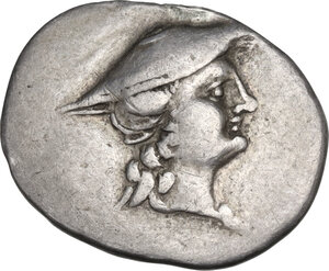 obverse: Aitolia, Aitolian League.. AR Triobol, c. 250-145 BC