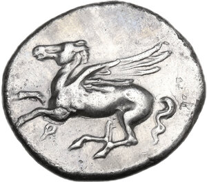 obverse: Corinthia, Corinth. AR Stater, c. 345-307 BC