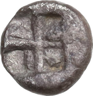reverse: Ionia, Kolophon. AR Tetartemorion, 530-500 BC