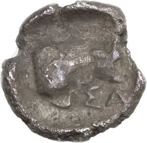 reverse: Ionia,Samos. AR Obol, 400-365 BC