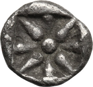 reverse: Ionia, uncertain mint. AR Hemiobol, 500-400 BC