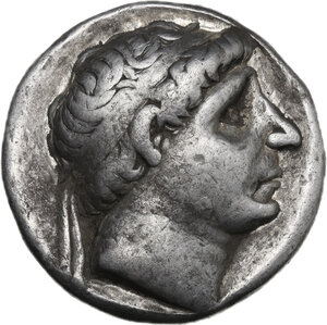obverse: Seleucid Kings.  Antiochos I Soter (281-261 BC). AR Tetradrachm, Seleukeia on the Tigris mint