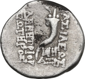 reverse: Seleucid Kings.  Demetrios I Soter (162-150 BC).. AR Drachm, Antioch  mint, dated ΑΞΡ = 161 (152-151 BC)
