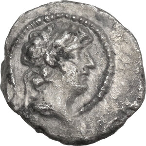 obverse: Seleucid Kings.  Seleukos VI Epiphanes Nikator (96-94 BC).. AR Diobol, Antioch ad Orontem mint,  95/94 BC