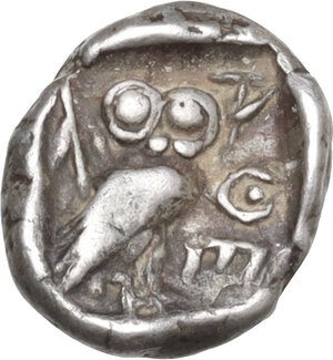 reverse: Judaea.  Greco-Palestinian.. AR Obol, Gaza mint, 4th century BC