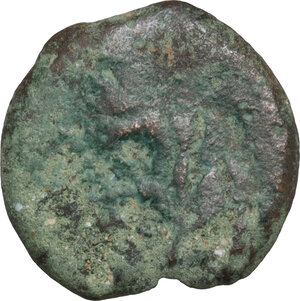 obverse: Judaea.  Pontius Pilatus (26-36 AD).. AE Prutah in the name of Tiberius, Jerusalem mint