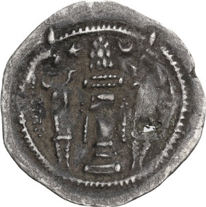 reverse: Sasanian Kings.  Kavad I, 1st reign (488-496).. AR Drachm. (AY?) mint, year unsigned