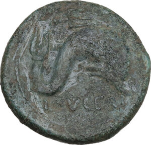 reverse: Northern Apulia, Luceria. AE Teruncius, c. 211-200 BC