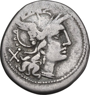 obverse: TAMP series.. AR Denarius, uncertain mint, 203 BC