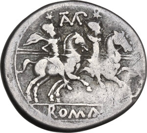reverse: TAMP series.. AR Denarius, uncertain mint, 203 BC