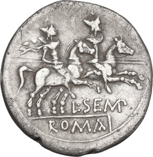 reverse: L. Sempronius Pitio.. AR Denarius, 148 BC