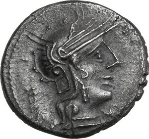 obverse: M. Opimius . AR Denarius, 131 BC