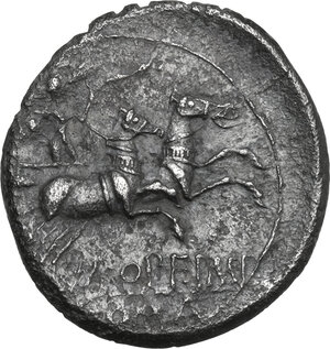 reverse: M. Opimius . AR Denarius, 131 BC
