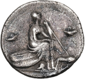 reverse: Anonymous. AR Denarius, 115-114 BC