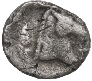 reverse: Southern Apulia, Tarentum. AR 3/4 Obol, c. 325-280 BC