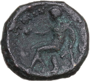 reverse: Southern Apulia, Tarentum. AE 18 mm, c. 280 BC
