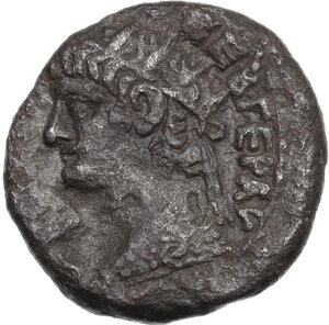 obverse: Nero, with Tiberius (54-68 AD). . BI Tetradrachm. Alexandria mint. Dated RY 13 (AD 66/67)