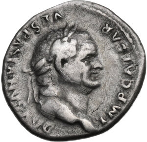 obverse: Vespasian (69 -79).. AR Denarius