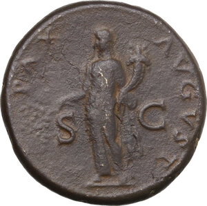reverse: Domitian as Caesar (69-81).. AE Sestertius, 80-81