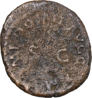 reverse: Domitian (81-96).. AE Quadrans, 84-85