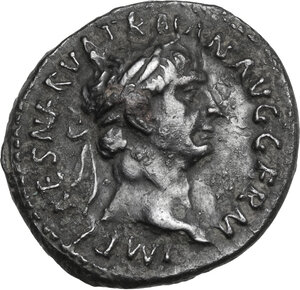 obverse: Trajan (98-117).. AR Denarius, 98-99