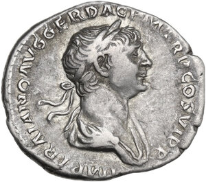 obverse: Trajan (98-117).. AR Denarius, Rome mint, 112-117 AD