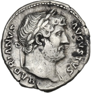 obverse: Hadrian (117-138).. AR Denarius