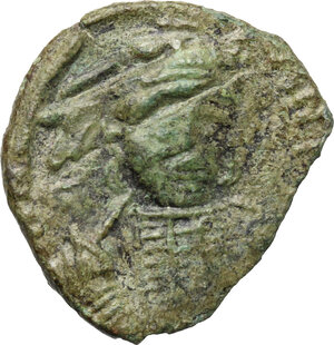 obverse: Constantine IV (668-685).. AE Follis, Ravenna mint